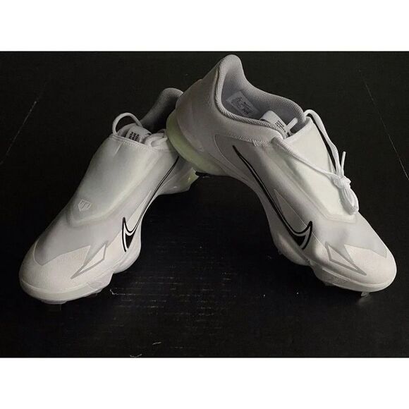 Nike Force Zoom Mike Trout Pro Metal Baseball Cleat White CZ5915-100 Men Sz 12 - Picture 2 of 12